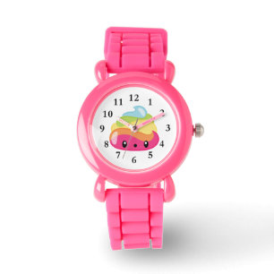 Relógio De Pulso Rainbow Poo Emoji Watch