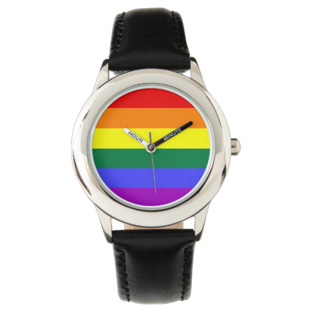 Relógio De Pulso Rainbow Pride (Frente)