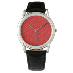 Relógio De Pulso Red Paisley