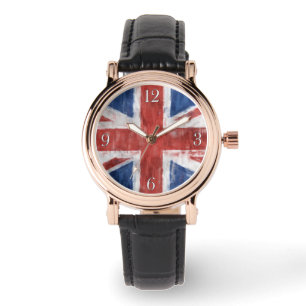 Relógio De Pulso Reino Unido Bandeira Patriótica Wristwatch