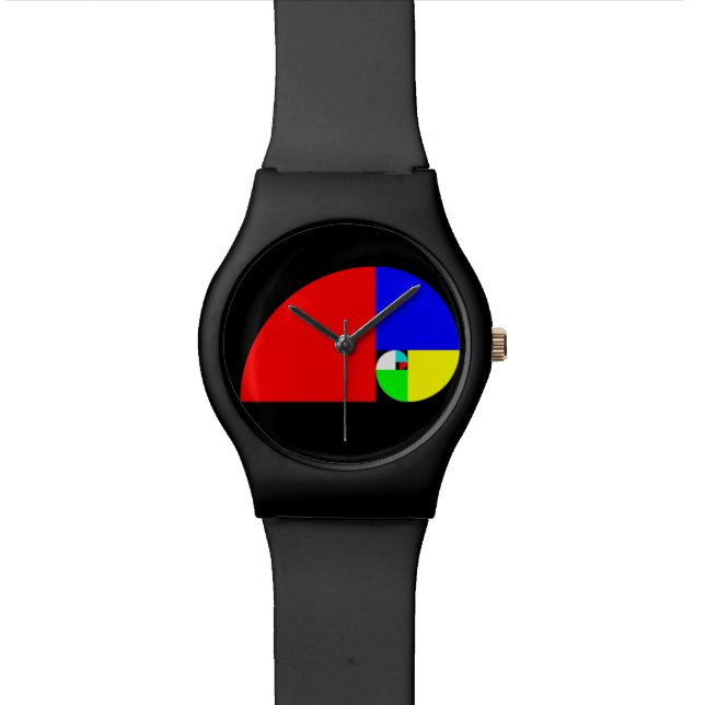 Relógio De Pulso Relação dourada, espiral de Fibonacci (Detalhe)