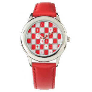 Relógio De Pulso Retro Red Starbursts Kid's Watch