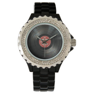 Relógio De Pulso Retro Vintage Vinyl Record Watch - Joias e present