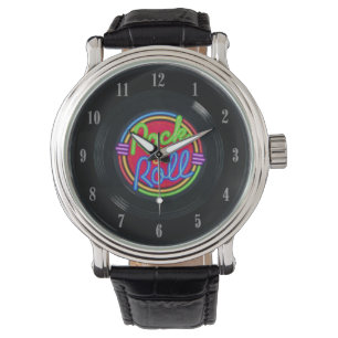 Relógio De Pulso Rock and Roll Vintage Vinyl Record Watch 2