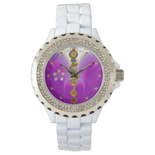 RELÓGIO DE PULSO ROD DE ASCLEPIUS 7 CHAKRAS,YOGA,ENERGIA ESPIRITUAL