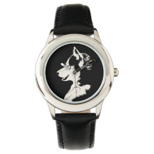 Relógio de pulso ronco do Malamute do rouco