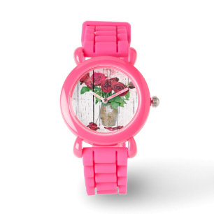 Relógio De Pulso Rosa Watch