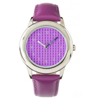 Relógio De Pulso Rótulo Roxo
