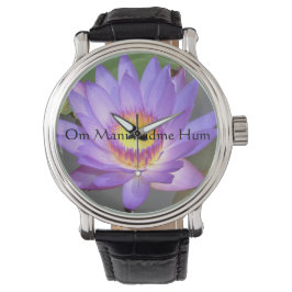 Relógio De Pulso Roxo Lotus Blossom Watch