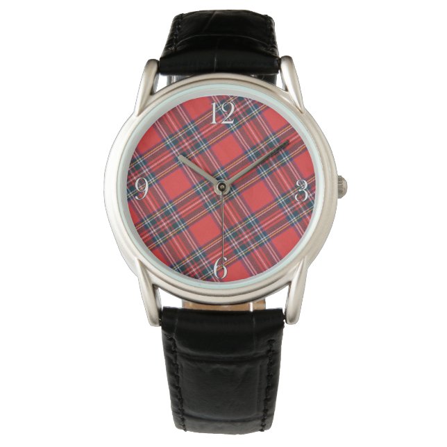 Relógio De Pulso Royal Stewart Scottish Highlands Tartan Watch (Frente)