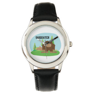 Relógio De Pulso Sasquatch de Cartoon Bonito