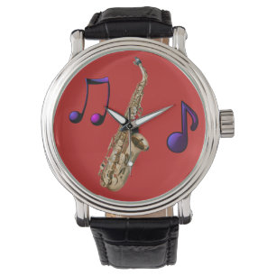Relógio De Pulso Saxofone ambiente jazz