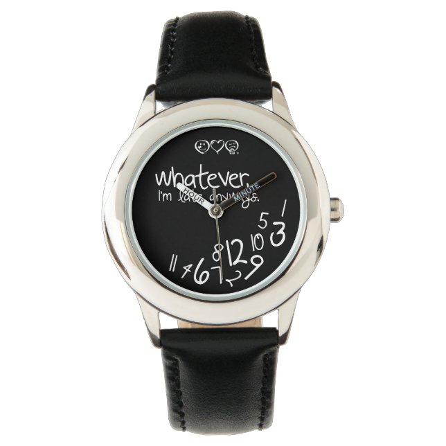 Relógio De Pulso Seja como for, estou atrasado (Frente)