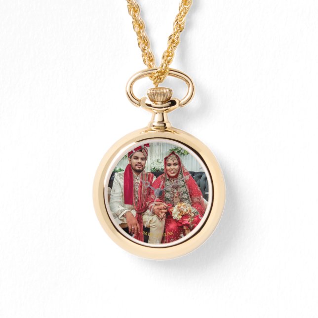 Relógio De Pulso Senhoras FOTO Assista Casamento Aniversário 50 (Frente)