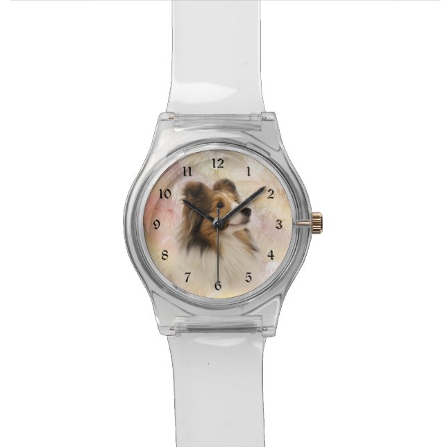 Relógio De Pulso Sheltie enfrenta (Detalhe)