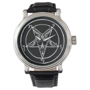 Relógio De Pulso Sigilo Da Vigia De Vintage Do Baphomet
