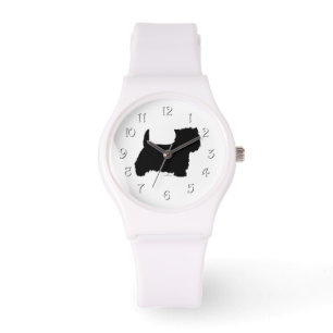 Relógio De Pulso Silhueta Westie em Pé