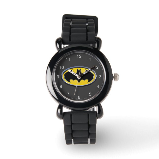 Relógio De Pulso Símbolo Batman | Logotipo clássico (Frente)