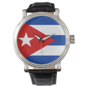 Relógio De Pulso símbolo da nação da bandeira de país de Cuba