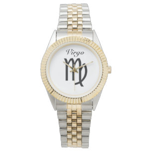 Relógio De Pulso Sinal de Virgem do Zodíaco. Mens Watches.
