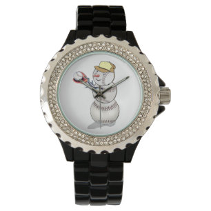 Relógio De Pulso Snowman de basebol
