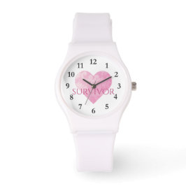 Relógio De Pulso Sporty White Silicon Watch, Sobrevivente