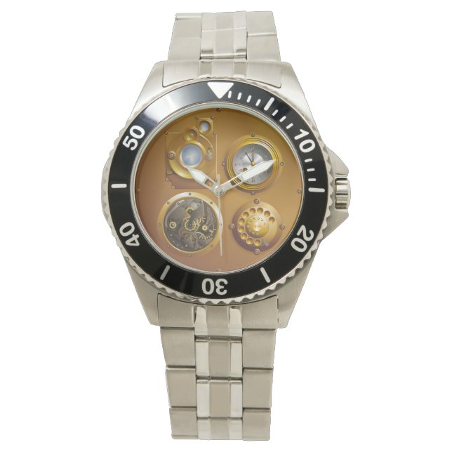 Relógio De Pulso Steampunk Uhr (Frente)