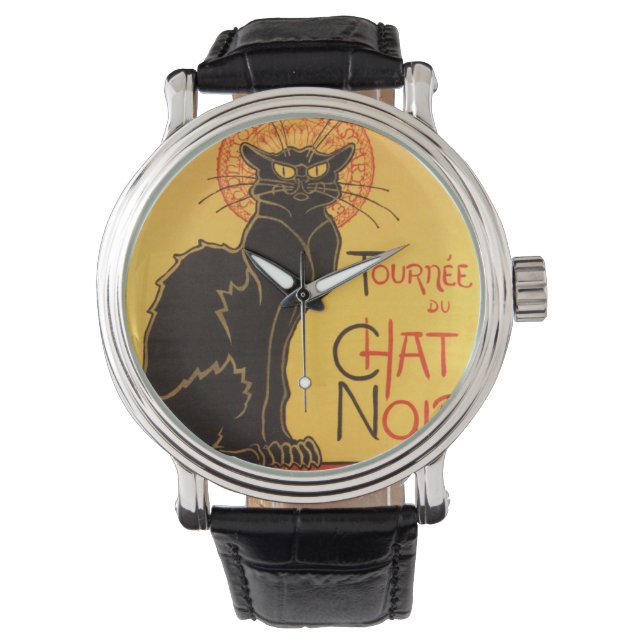Relógio De Pulso Steinlen: Chat Noir (Frente)