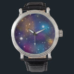 Relógio De Pulso Stellar Galaxy Impressão Watch<br><div class="desc">A Galáxia inspirou design criada no Adobe Illustrator e no Photoshop.</div>