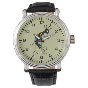 Relógio De Pulso Sudoeste asteca personalizado Kokopelli tribal