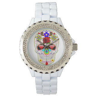 Relógio De Pulso Sugar Skull Watch