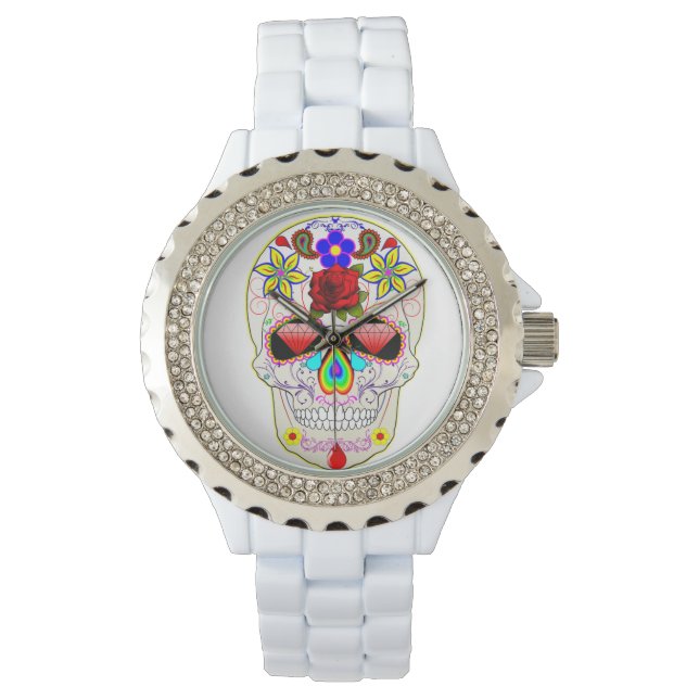 Relógio De Pulso Sugar Skull Watch (Frente)