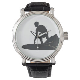 Relógio De Pulso Surfer Vintage Leather Watch