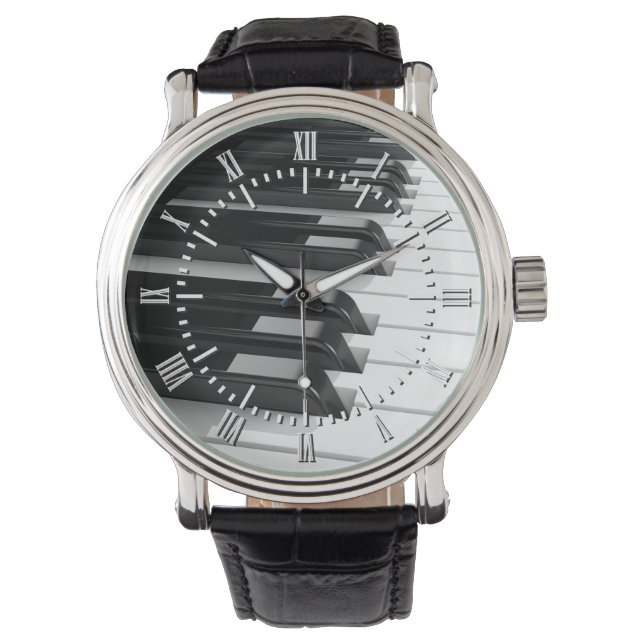 Relógio De Pulso Teclado Piano (Frente)