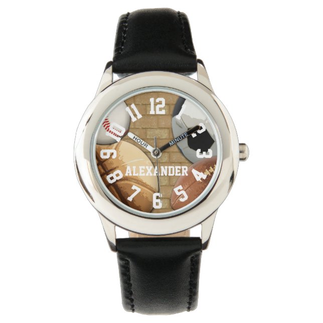 Relógio De Pulso Tema de Esporte Personalizado (Frente)