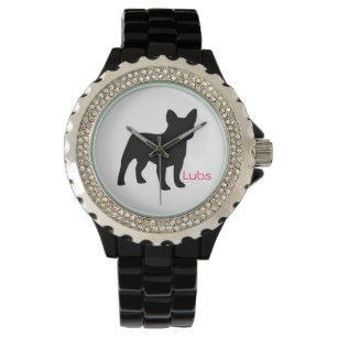 Relógio De Pulso Tempo de Frenchie! - Preto