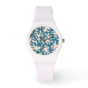 Relógio De Pulso Teste padrão coral bonito