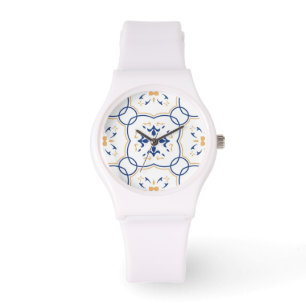 Relógio De Pulso Teste padrão floral