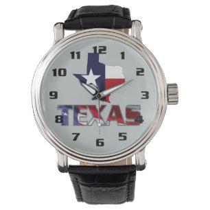 Relógio De Pulso Texas muito patriótico e Mapear design moderno