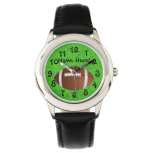 Relógio De Pulso Time do colégio do júnior do campo de futebol