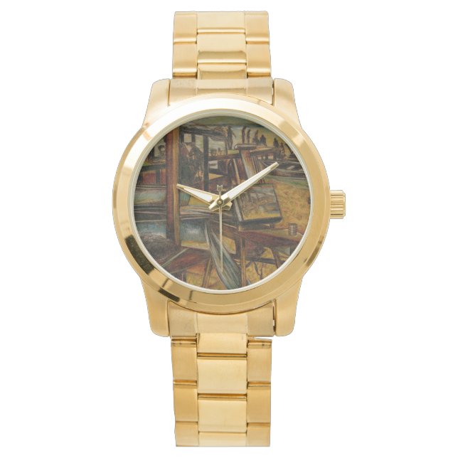 Relógio De Pulso Todas as pinturas de Excelente começam com uma est (Frente)