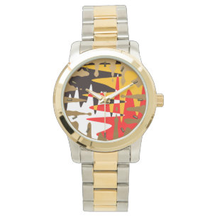 Relógio de Pulso Tribal Watch Modern 4 Nations Art