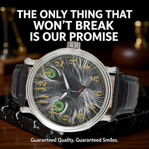 Relógio De Pulso Trill com Nome de Gato Elétrico