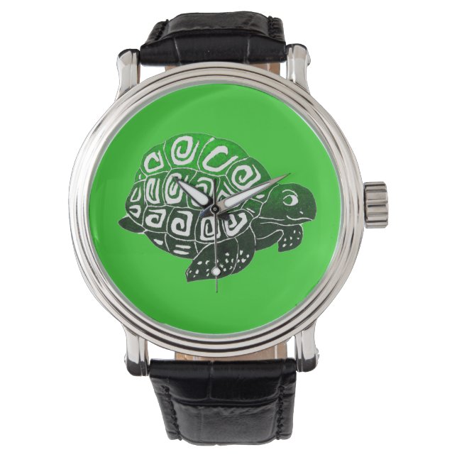 Relógio De Pulso Turtle Green Wristwatch (Frente)