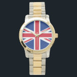 Relógio De Pulso Union Jack United Kingdom Flag Reino Unido<br><div class="desc">Union Jack United Kingdom Flag Excelente Grã-Bretanha Inglês Icon UK</div>