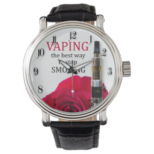 Relógio De Pulso Vaping e rosa