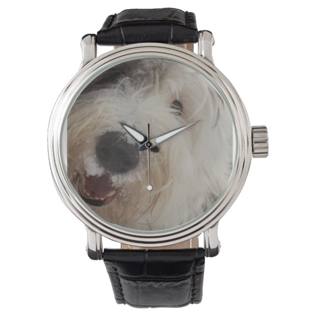 Relógio De Pulso Velha revista inglesa Sheepdog Watch - Face da nev (Frente)