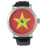 Vietnam Flag Amarelo Star Watch
