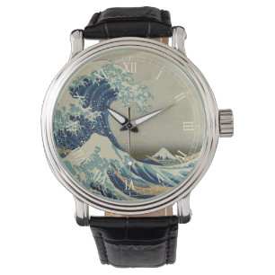 Relógio De Pulso Vintage Japonês Art, The Excelente Wave by Hokusa