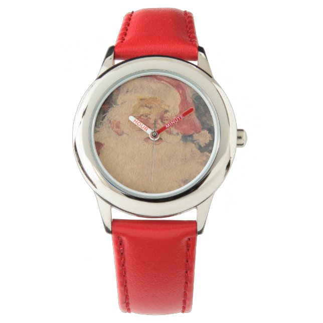 Relógio De Pulso Vintage Santa Claus (Frente)
